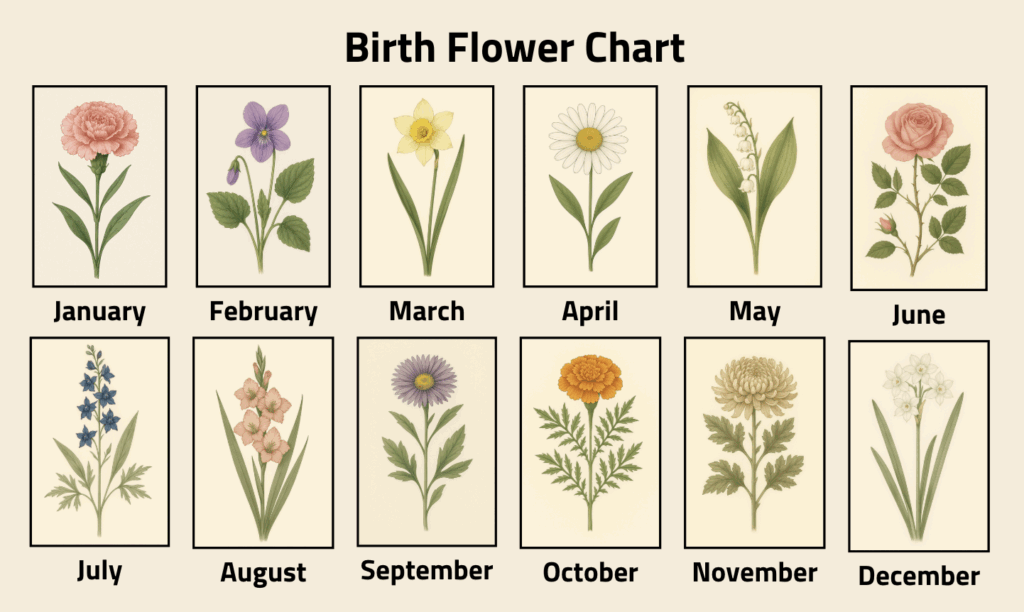 birth flower chart